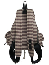 ウールストライプバックパック/Wool stripe backpack_brown