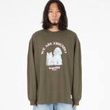 RLLR1101 キャットアンドドッグロングスリーブ/RLLR1101 Cat and Dog Long Sleeve - Olive Green