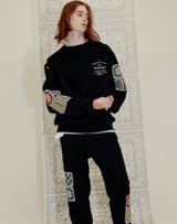 GRANNY SQUARE SWEATSHIRT BLACK (6691428434038)
