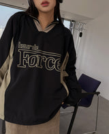 (UNISEX) 起毛VネックフォースMTM