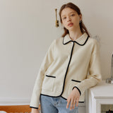 LINE KNIT JACKET_IVORY (6600108146806)