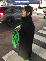 Guryane long balmaccan coat