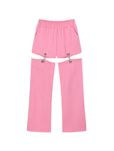 カットアウトスウェットパンツ / 0 9 cut out sweatpants - PINK