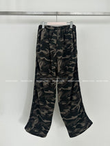 [UNISEX] Camouflage Fleece Wide Pants