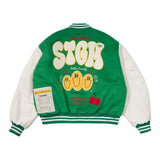 STGM OVERSIZED VARSITY JACKET GREEN / BLACK