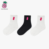 SYMBOL  JACQUARD  SOCKS (3PAIRS 1SET, COLOR RANDOM) (6609493131382)