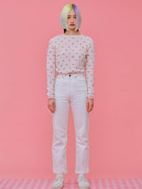 21SS Flower T-Shirt PINK (6552552636534)
