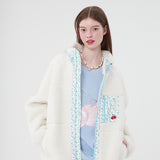 チェリーポケットフリースジャンパー / CHERRY POCKET FLEECE JUMPER [CREAM]