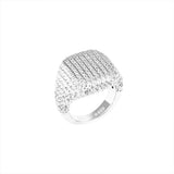 ペーバー クッション リング / [NCT/MONSTA X/KARD] [S925] Paver Cushion Ring (white,silver)