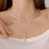 ダイク クロス ネックレス / [MONSTA X] Dike Cross Necklace (silver)