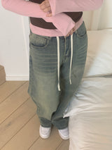 Liz Vintage Wide Denim Pants