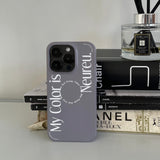 マイカラーケース / My Color Case (Gray Slim Hard)