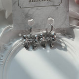 Adorable Ribbon Huggies Piercing - Silver