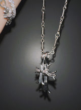 Silver crom neckless