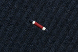 ミニマルロゴニットポロ / MINIMAL LOGO KNIT POLO_NAVY
