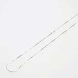 シルバーシンスネークチェーンネックレス/silver thin snake chain necklace (silver / no spare chain)