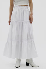 フリルカンカンロングスカート/Frill kangkang long skirt (3color)