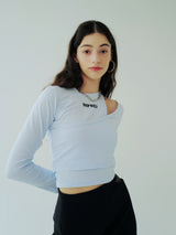 DOUBLE LAYERED LONG SLEEVE T-SHIRT (SEAFOAM) (6600163852406)