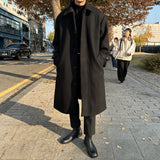 セイントローブウールヒデンマックコート / Saint Robe Wool Hidden MacCourt (black)