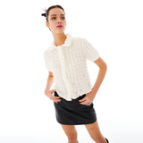 バックリボンシャツ / Back Ribbon Shirt [White]