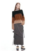 Frill Vintage Cargo Long Skirt