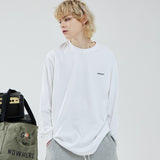 オーバーフィットレタリングロングスリーブT/OVERFIT LETTERING LONG-SLEEVED T-WHITE