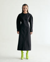 CN STRING MAXI ONEPIECE - GLOSSY BLACK (6635994054774)