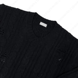 ツイストダメージニット/SK Twisted DAMAGE Knitwear (4 colors)