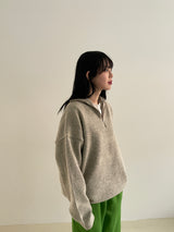 Arendal ハーフジップアップニット