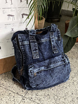チャピンスクエアウォッシングデニムバックパック / Chaffin Square Washed Denim Backpack