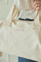 DOUBLE RIBBON TOTE BAG