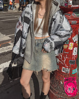 モノビンテージデニムミニスカート
