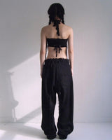 LACE SWEATPANTS BLACK