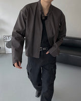 ブラックデニムカーゴパンツ