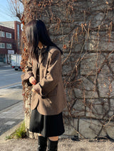 Ancient buckle midi skirt