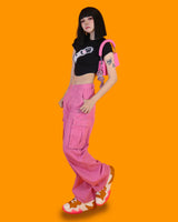 black rose crop T