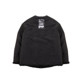 [UNISEX] Reversible Padded Cardigan Coat (Black) (6656652771446)