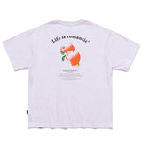 COLOR DOT ORANGE TEE_MELANGE LIGHT PURPLE (6687833063542)