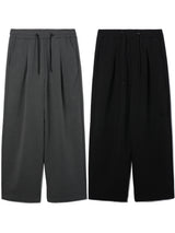 シルキーワイドバンディングスラックス/Silky wide banding slacks 2color