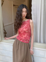 Gorgeous backless sleeveless top