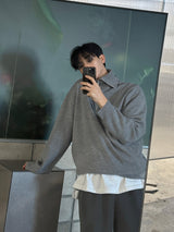 [ASCLO MADE] Nicholson Half Zip Up Knit (3color)