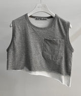カッターノースリーブトップ/CUTTER SLEEVELESS TOP