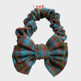 RIBBON SCRUNCHIE, CHECK