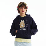 ウィティーバニープラネットエクスプローラークロップフーディー / WITTY BUNNY PLANET EXPLORER CROP HOODIE [NAVY]