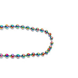[NIROSERENDIPITY] PURPLE ACRYLiC DAiSY NECKLACE 6MM (6658088894582)