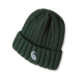 YPペイズリーパッチニットビーニー / YP PAISLEY PATCH KNIT BEANIE DEEP GREEN