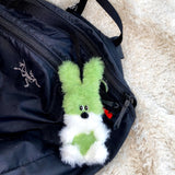 Green rabbit key ring