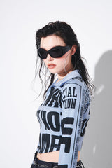 ニュースカラーTシャツ/NEWS COLLAR T-SHIRT