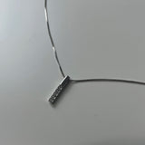 シンプルスクウェアネックレス / simple square necklace (925silver)