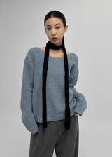 【MADE】ポンメルボカシVネックニット